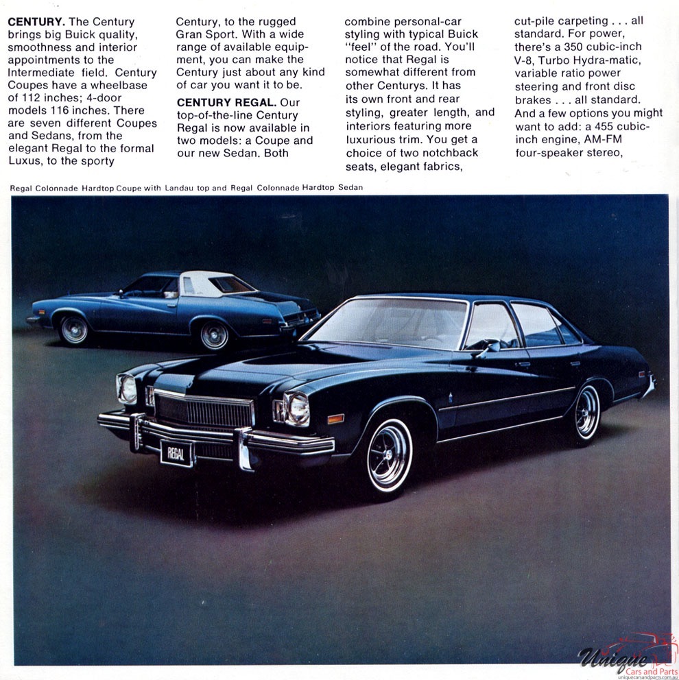 1974 Buick Century Brochure Page 3